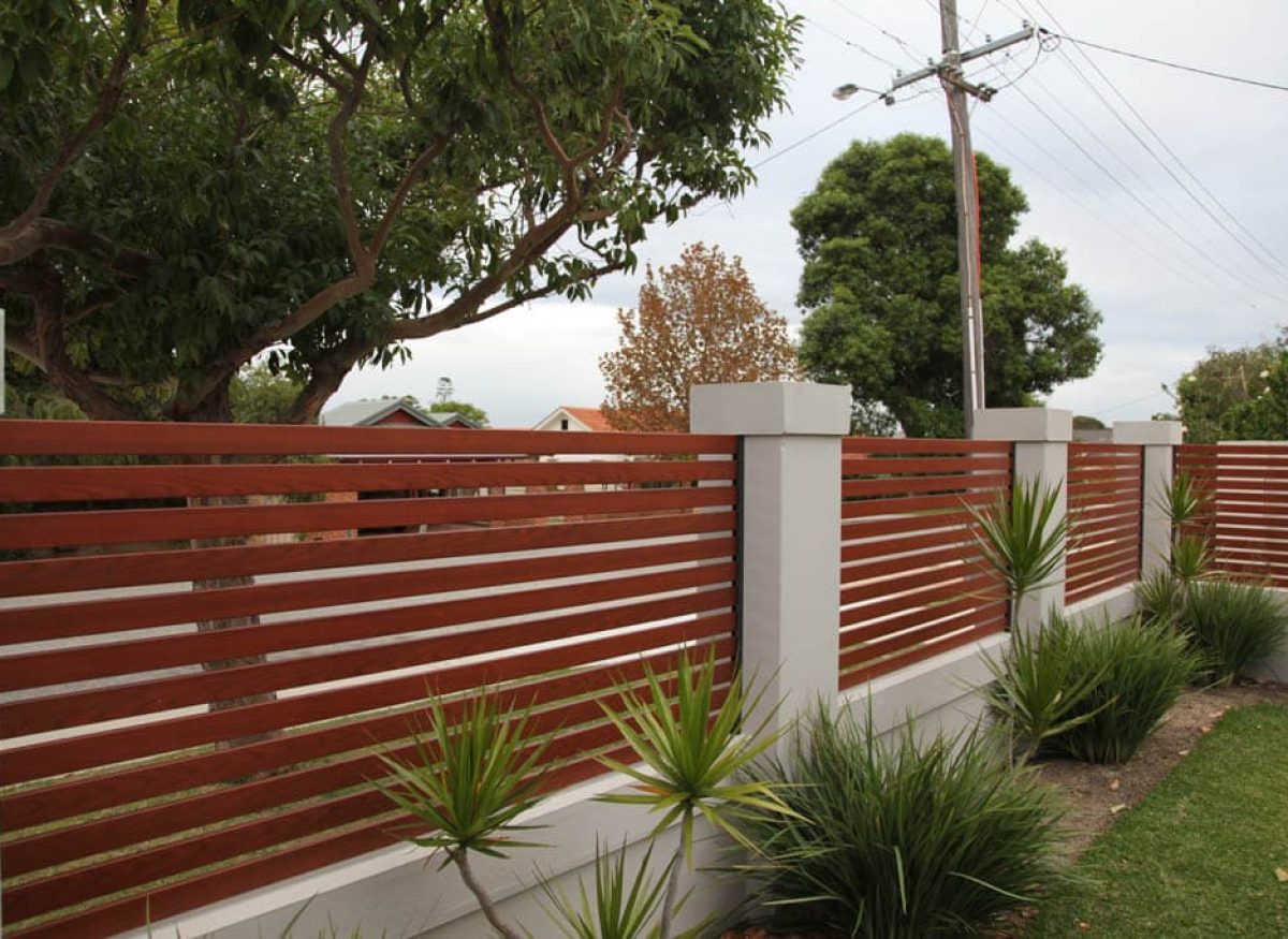 Wooden Privacy Screens Installed on Garden Fence — Window Coverings in Bundaberg, QLD