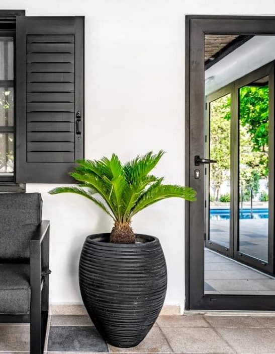 Home With Black and White Accents — Window Coverings in Bundaberg, QLD